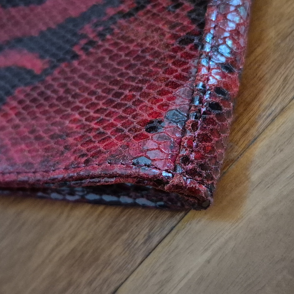 Kate Landry Snake Pattern Leather Clutch - Picture 11 of 11